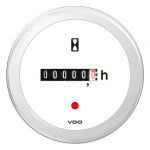 VDO ViewLine White Hour counter 12/24V Ø52mm #OS2749401