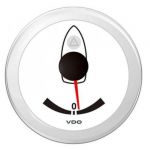 VDO ViewLine White Rudder angle indicator 3/180Ohm 12/24V Ø52mm #OS2749501