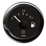 VDO ViewLine Black Fuel Level Gauge 240/33 Ohm 12/24V Ø52mm #OS2758221