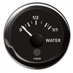 VDO ViewLine Black Water Level Indicator 10/180 Ohm 12/24V Ø52mm #OS2758401