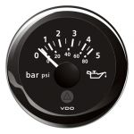 VDO Pressione Olio motore 5 bar/80psi 12/24V Ø52mm Nero ViewLine #OS2759101