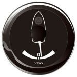 VDO ViewLine Black Rudder angle indicator 3/180Ohm 12/24V Ø52mm #OS2759501