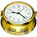Barigo Polished brass Marine Quartz Clock Ø180x150mm #OS2836103