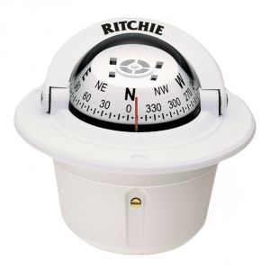 Bussola Ritchie Explorer F-50W 2"3/4 Incasso Bianco #UF67317J