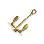 Old Marina Anchor-shaped keyring 50mm #OS3220000