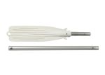 Demountable oar anodized aluminium 132cm Ø35mm White Ball 67cm #OS3445313