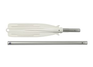 Demountable oar anodized aluminium 160cm Ø35mm White Ball 92cm #N30610511744