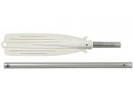 Demountable oar anodized aluminium 180cm Ø35mm White Ball 102cm #OS3445319