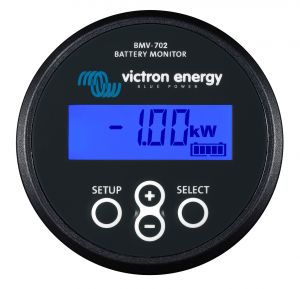 Victron Enery BMV 702 Black Monitor 2 Batteries 6,5-95 VDC with cables and shunt #UF69159D