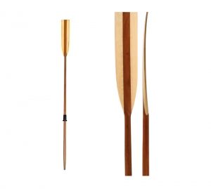 Mahogany oar with curved blade 220cm Ø36mm #OS3444622