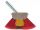 Spazzolone Shurhold con fibre Morbide+Medie in poliestere rosso 15,24cm #OS3696500