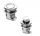 Chromed zamak push-button click 42/31x25mm #OS3817900