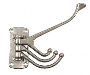 Coat hanger with 4 swivelling hooks Plate 81x39mm #OS3820501