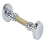 Oval M chromed brass handle 26x51mm #OS3839500