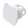 White Uni-S shower box container 78x68mm for hand showers #MT1513604