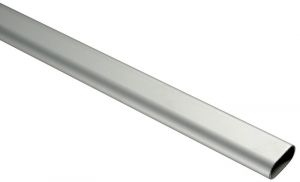 Oval pipe polished and anodized 40x20mm Bar 2m #OS4161000