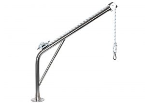 Gruetta in acciaio inox per sollevamento tender o motori 120Kg #OS4235201