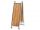 Passerella pieghevole in acciaio inox Piano in teak 1,6mt x 28cm #OS4264301