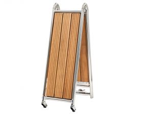 Stainless steel foldable gangway Teak Granting 2,2mt x 28cm #OS4264302