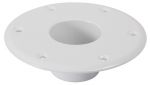 Base in alluminio bianco per gambe tavolo coniche Ø esterno 160mm Ø tubo 60mm #OS4841612