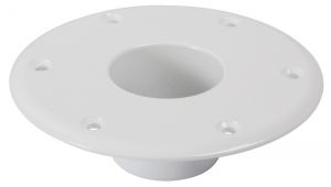 Base in alluminio bianco per gambe tavolo coniche Ø esterno 160mm Ø tubo 60mm #OS4841612
