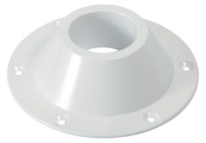 Base superiore in alluminio bianco per tavolo Ø tubo 60mm #OS4841613