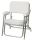 Captain's Folding Chair White 65x80x30h cm #OS4834000