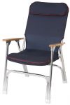 Super-deck folding padded chair Blue 90x55x10h cm #OS4835291