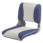 Sedile con schienale ribaltabile e imbottitura sfilabile Bianco/ Blu #OS4840203
