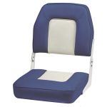De Luxe seat with foldable backrest White / Blue #OS4840303