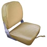 Seat with foldable backrest sand vinyl cushion 400x467x474mm #OS4840403