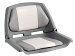 Polyethylene seat with foldable backrest Grey/ White #OS4840501