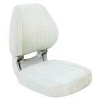 Scirocco ergonomic white Seat Foldable seat with lock #OS4840701