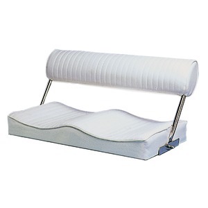 Sedile biposto ribaltabile 80x40cm in Skay bianco #OS4841200