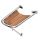 Delfiniera prua Inox con piano in Teak 680x395x280mm Tubo Ø32mm #OS4847101