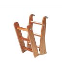 Ladder made of mahogany wood 4 steps 740x330mm #OS4953104