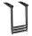 Total Black telescopic ladders for platforms black colour 3 steps #OS4953603