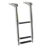 Telescopic ladder for gangplank 3 black steps #OS4954153