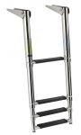 Telescopic ladder for gangplank 4 black steps #OS4954154