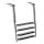 Big telescopic ladder for platform 4 black steps #OS4954174