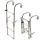 Stainless steel Foldable ladder arch mounting arms 5 steps 1150x260x240mm #OS4958205