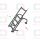 Scaletta pieghevole Inox con attacchi arcuati 5 gradini 1150x260x240mm #OS4958205
