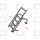 Stainless steel Foldable ladder arch mounting arms 5 steps 1150x260x240mm #OS4958205