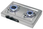 Can External stainless steel hob unit 2 burners 440x290x90h mm #OS5010147