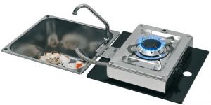 Hinge stove folding into the sink. Rectangular 1 burner #OS5010205