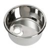 Stainless steel Round sink shape Ø285xh180mm without drain plug #OS5018735