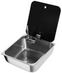 Sink with tinted glass lid 325x350mm #OS5018745
