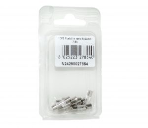 Set 10Pcs Glass fuses 7.5A 5x20mm for instruments #N24290027854