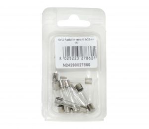 Kit 10 Fusibili in vetro 1A 6.3x32mm per strumentazione #N24290027860