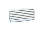 ABS white louvred vent 201x101mm #OS5327391